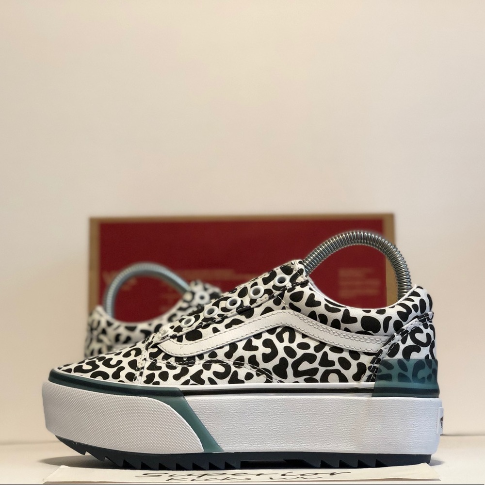 Vans Old Skool Stacked (Uv Ink) “Leopard/True White”